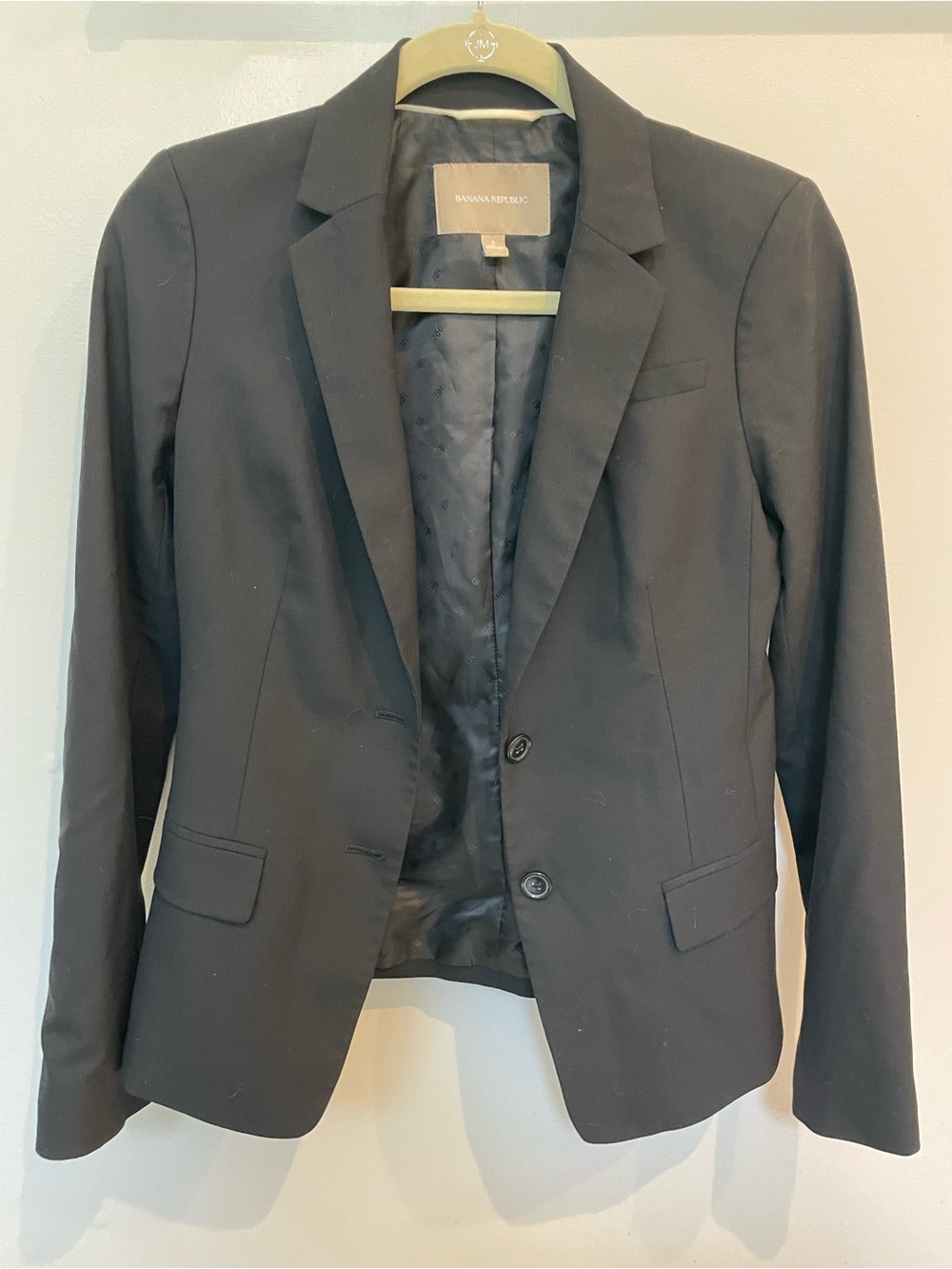 Banana Republic Black Women's Tailored Two-Button Blazer